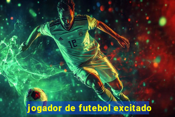 jogador de futebol excitado